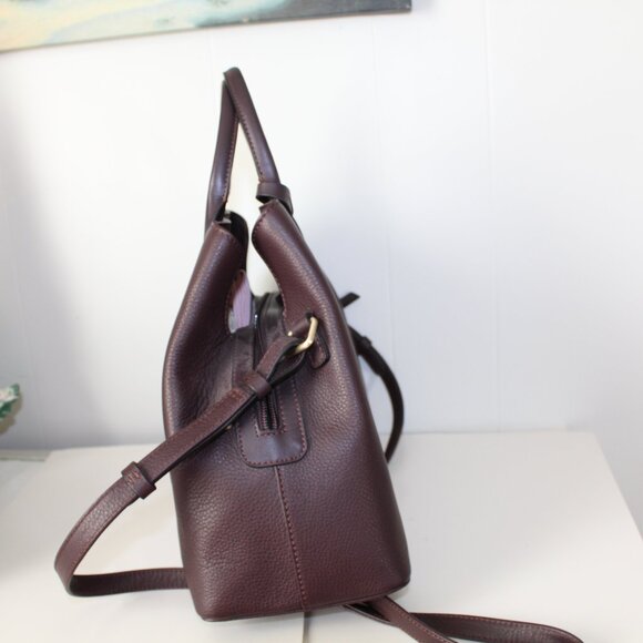 Radley London Provence Street Brown Leather Crossbody Satchel Handbag - Picture 3 of 16